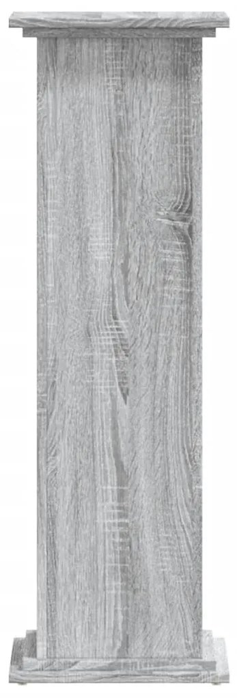 Suporte p/ plantas 33x33x100 cm derivados madeira cinza sonoma