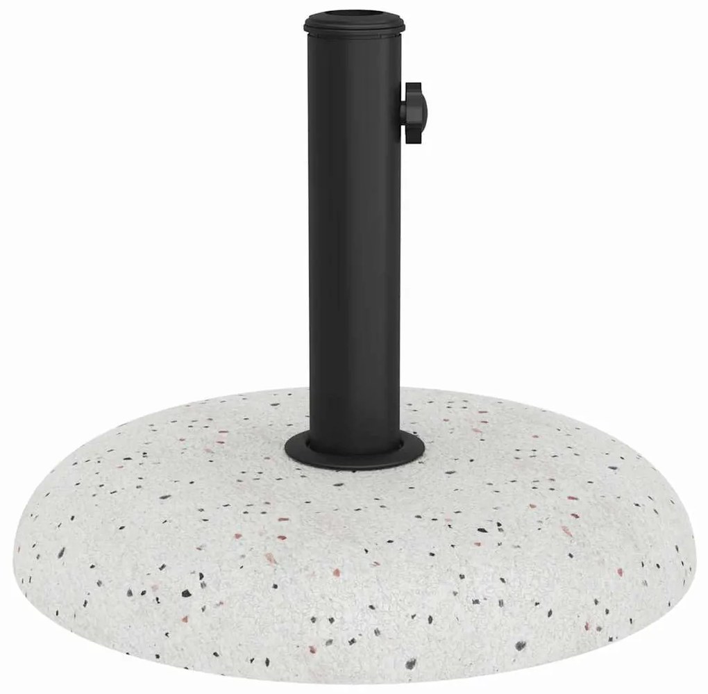 Base de Guarda-sol para Postes de 37/42/52/58mm em Concreto Branco de