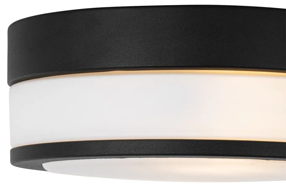 Candeeiro de tecto clássico exterior preto 23 cm IP44 - Flavi Clássico / Antigo