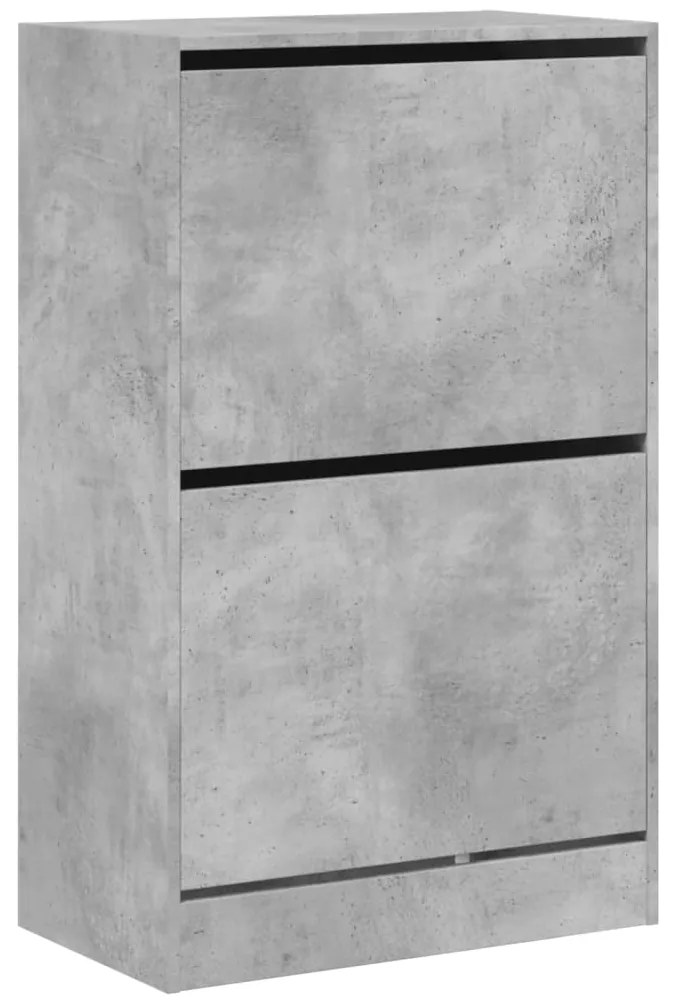 Sapateira 60x34x63,5 cm derivados de madeira cinzento cimento