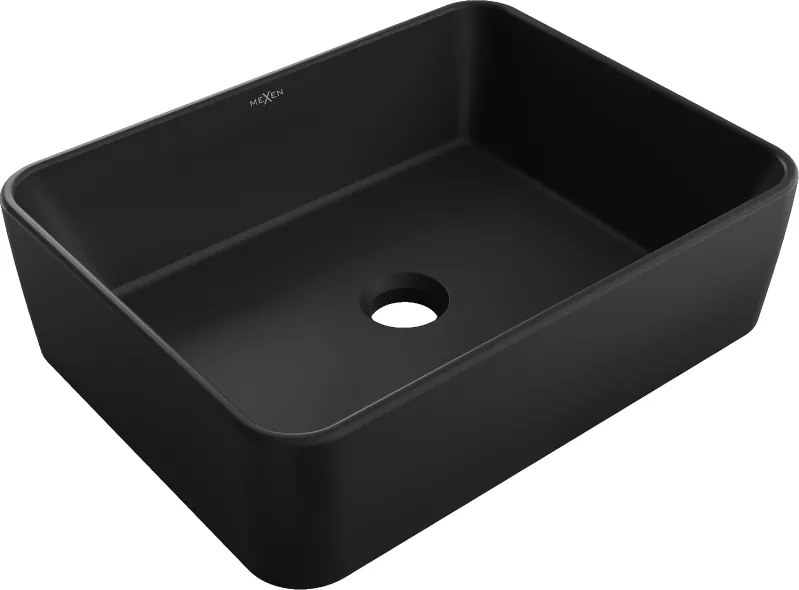 Mexen Catia lavatório de bancada 48 x 37 cm, preto mate - 21314885