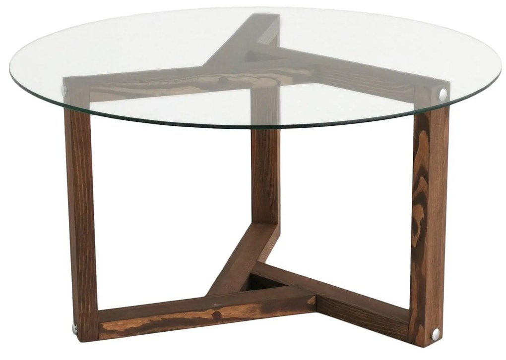 Mesa de Café Miro - Nogueira - 75x40x75 cm