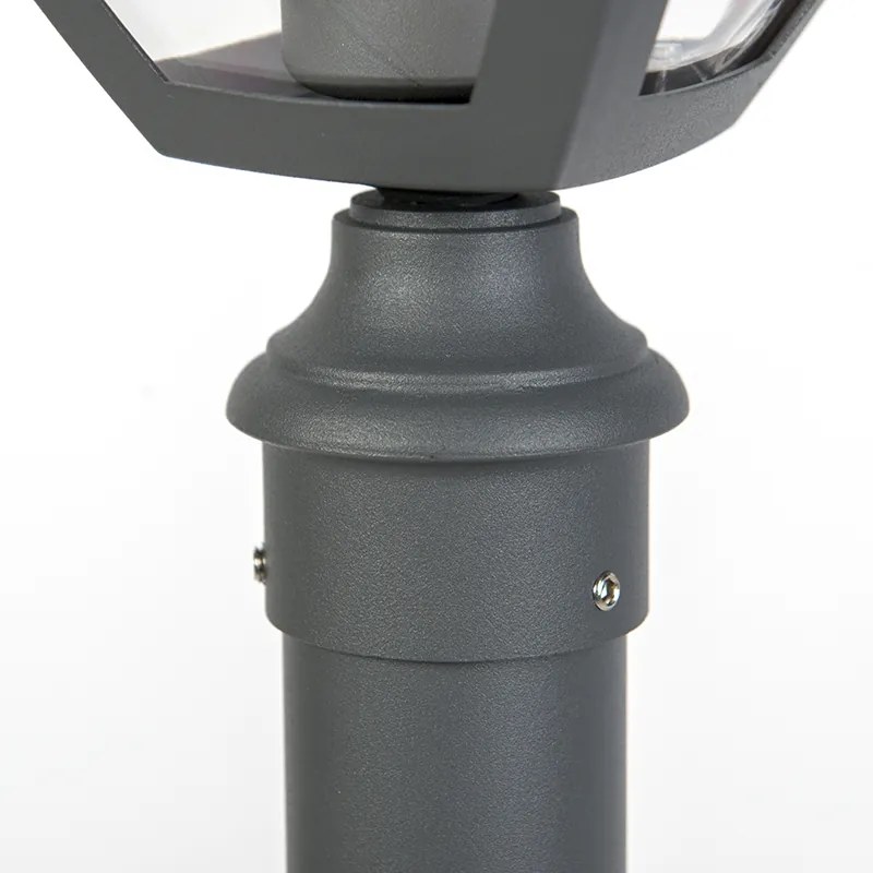 Lanterna moderna para exterior cinzento escuro 136,5 cm - Platar Moderno