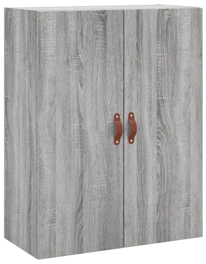 Armário alto 69,5x34x180 cm derivados de madeira sonoma cinza