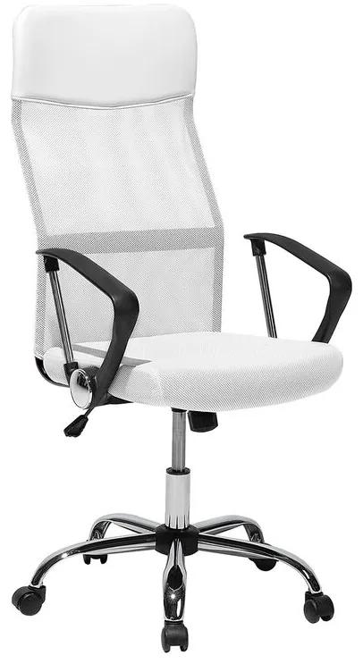 Cadeira de escritório com altura ajustável branca DESIGN Beliani