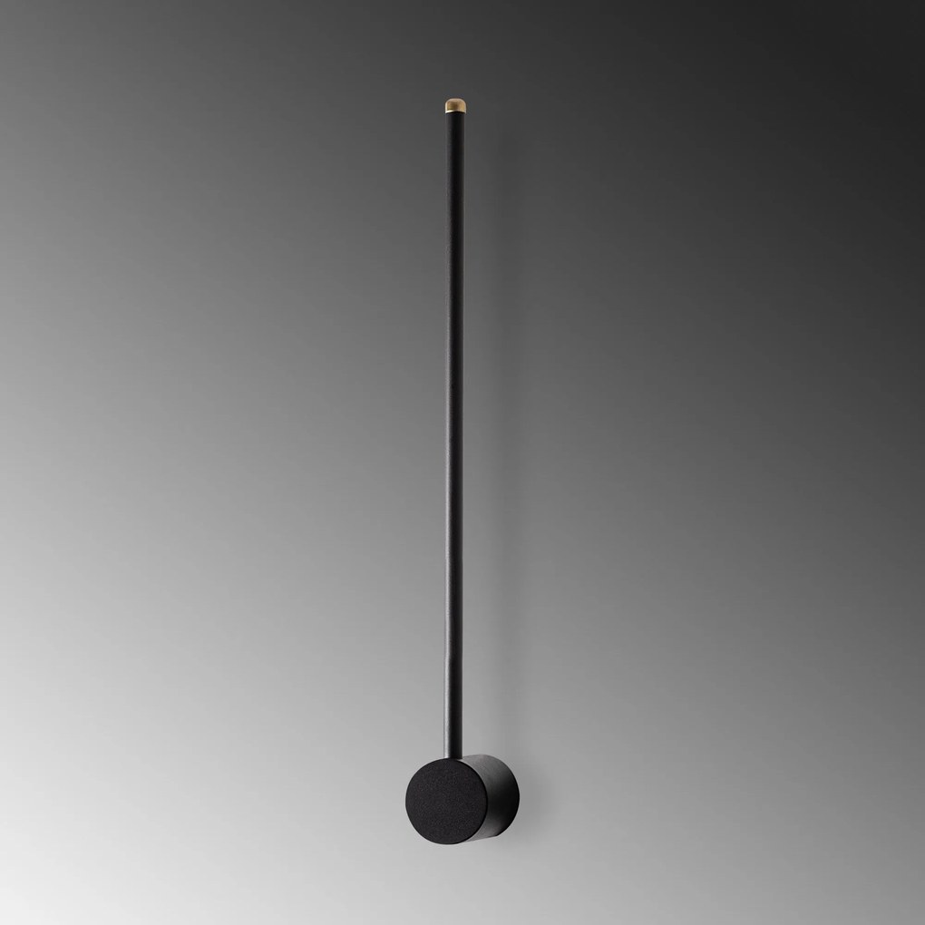 Candeeiro de Parede Sword - Preto - 62x10x7cm
