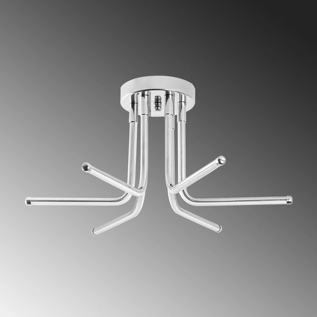 Candeeiro de Teto Leddaisy – Cromado – 55 x 25 x 55 cm