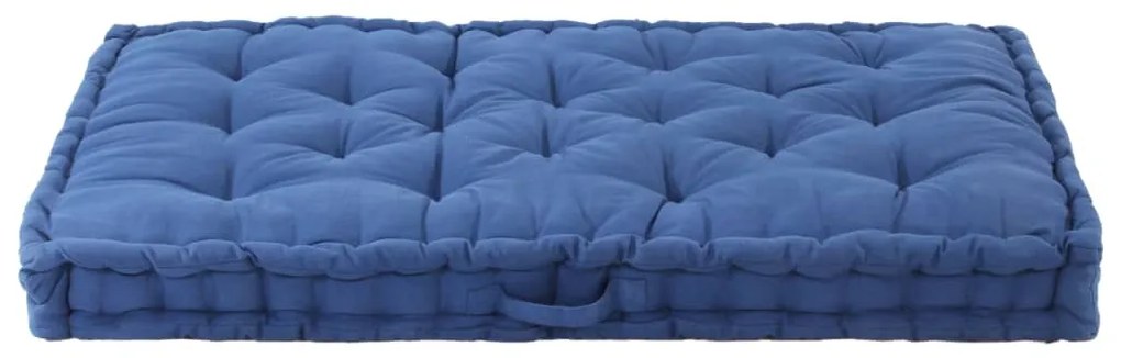 Almofadão p/ móveis de paletes algodão 120x80x10 cm azul-claro