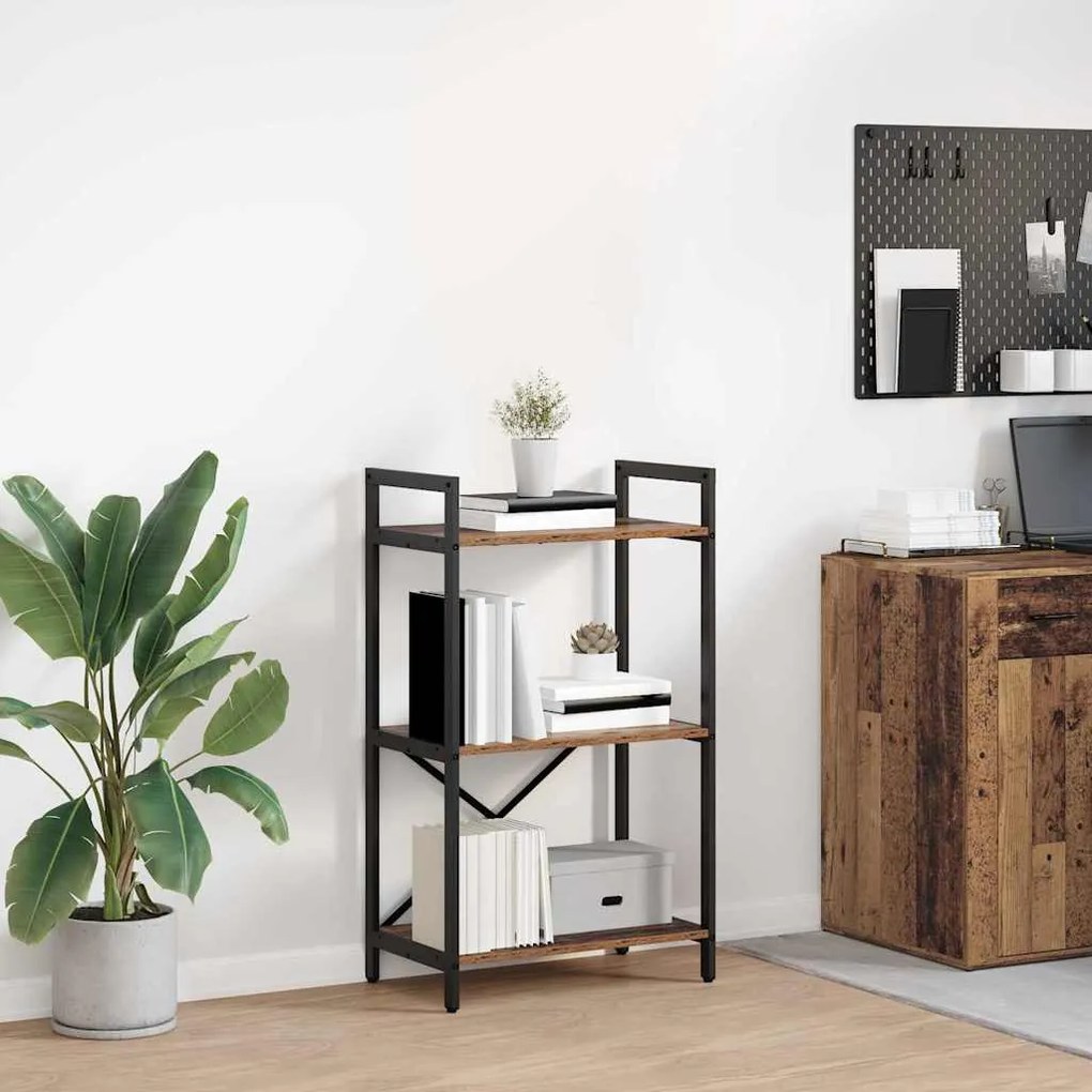 vidaXL Estante Madeira Antiga 56 x 34 x 96 cm Madeira processada