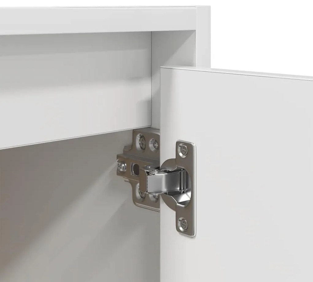 Mesa de cabeceira de parede 38x34x40 cm branco