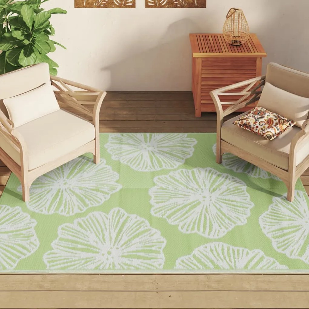 Tapete de exterior 140x200 cm ARAKIL PP verde