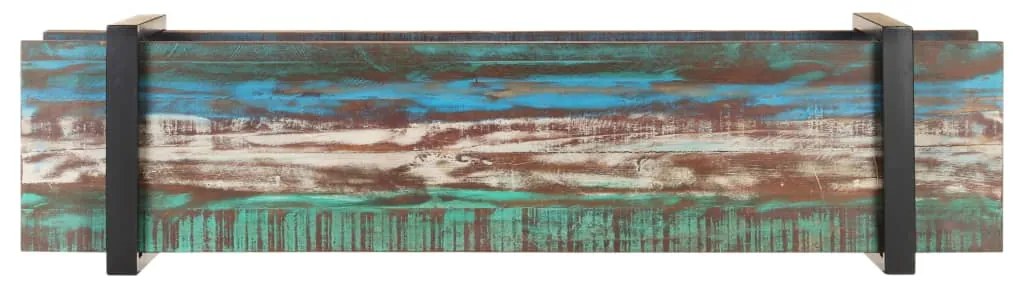 Móvel de TV 160x40x40 cm madeira recuperada maciça