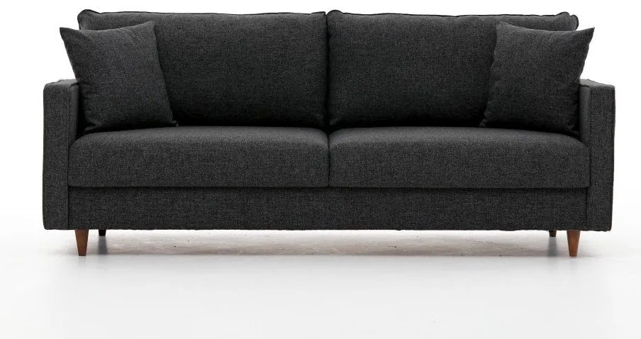 Sofá de 3 Lugares Eva – Antracite – 210x82x90 cm
