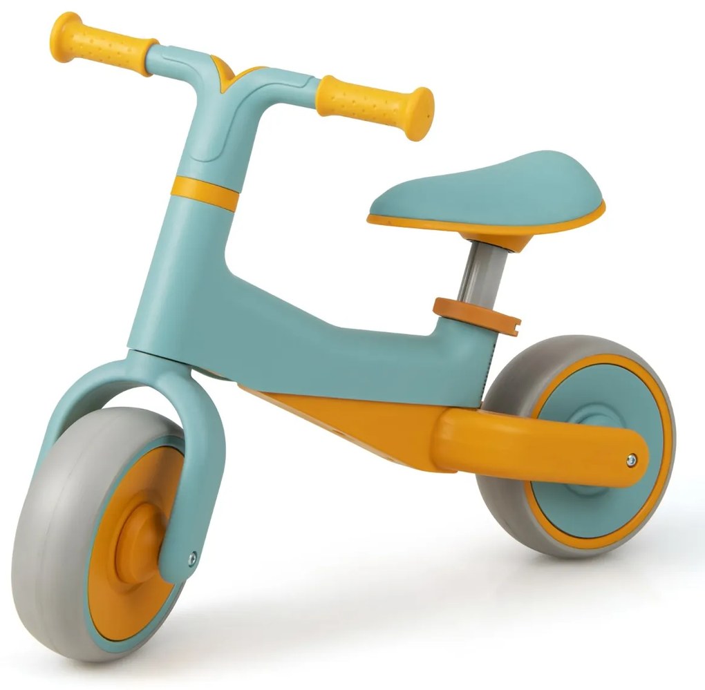 Bicicleta de equilíbrio sem pedais para bebés de 18 a 48 meses Bicicleta infantil de 2 rodas assento ajustável em altura 67 x 33 x 47 cm azul