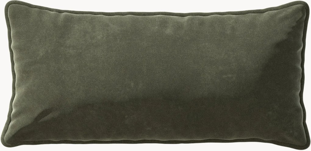 Almofada de sofá em veludo Vetsak, 30 x 60 cm
