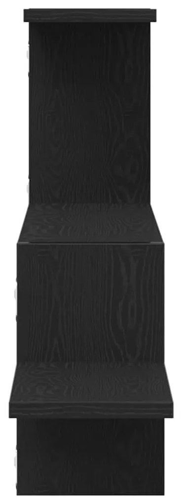 Prateleira de parede 104x15x49 cm deriv. madeira carvalho preto