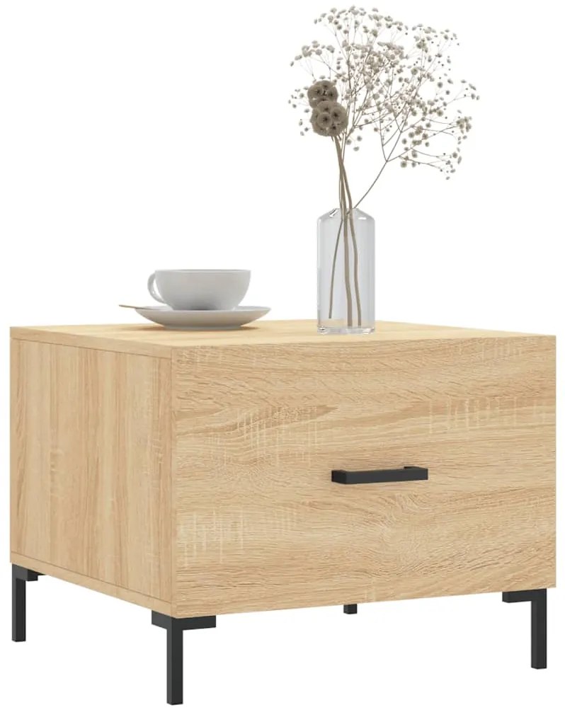 Mesas de centro 2 pcs 50x50x40cm deriv. madeira carvalho sonoma