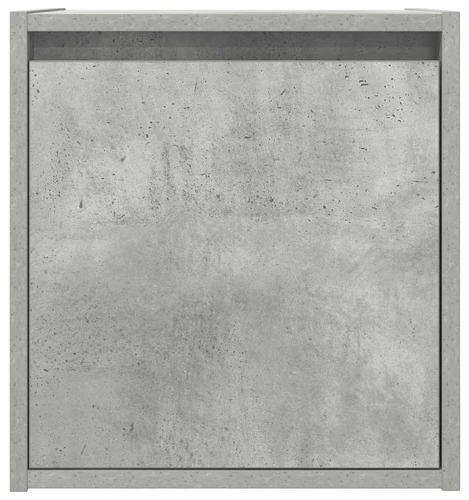 Mesas de cabeceira parede 2 pcs 38x34x40 cm cinza cimento