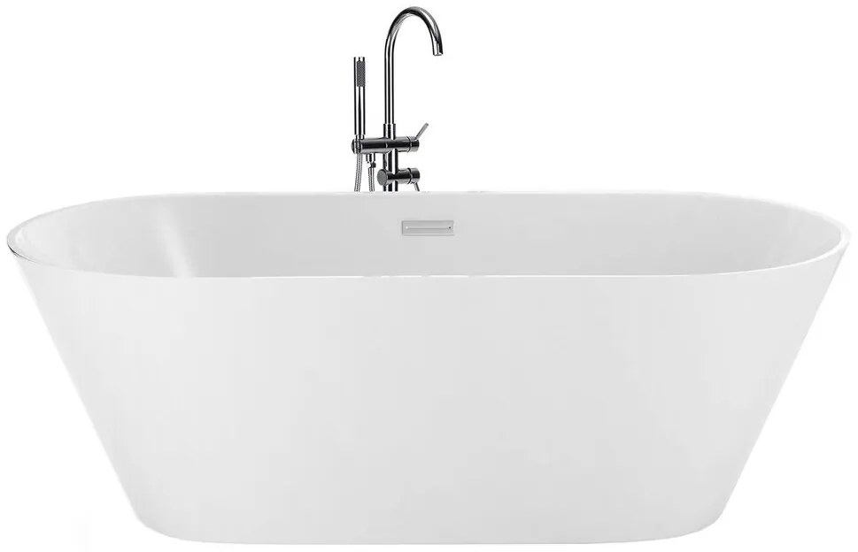 Banheira autónoma em acrílico branco 160 x 80 cm HAVANA Beliani