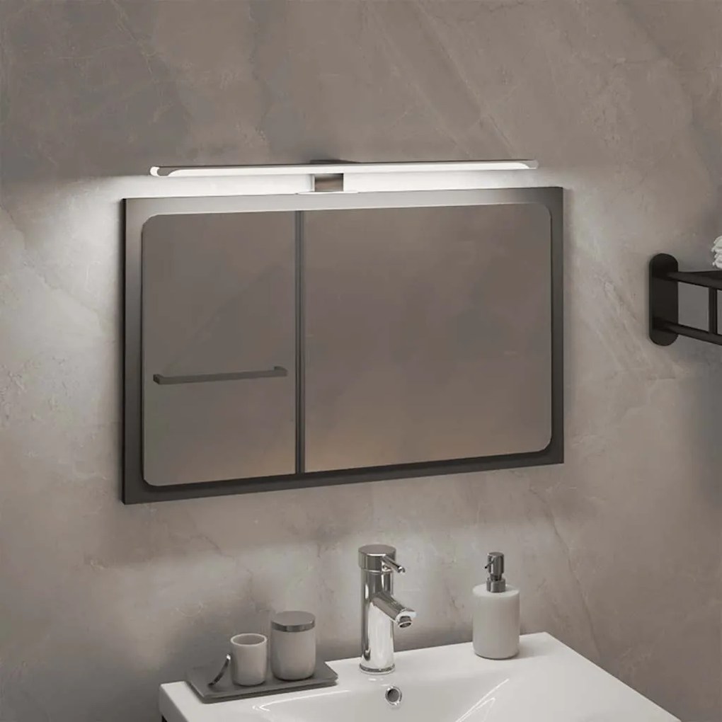 vidaXL Luz LED para espelho 7,5 W 6000 K 50 cm branco frio