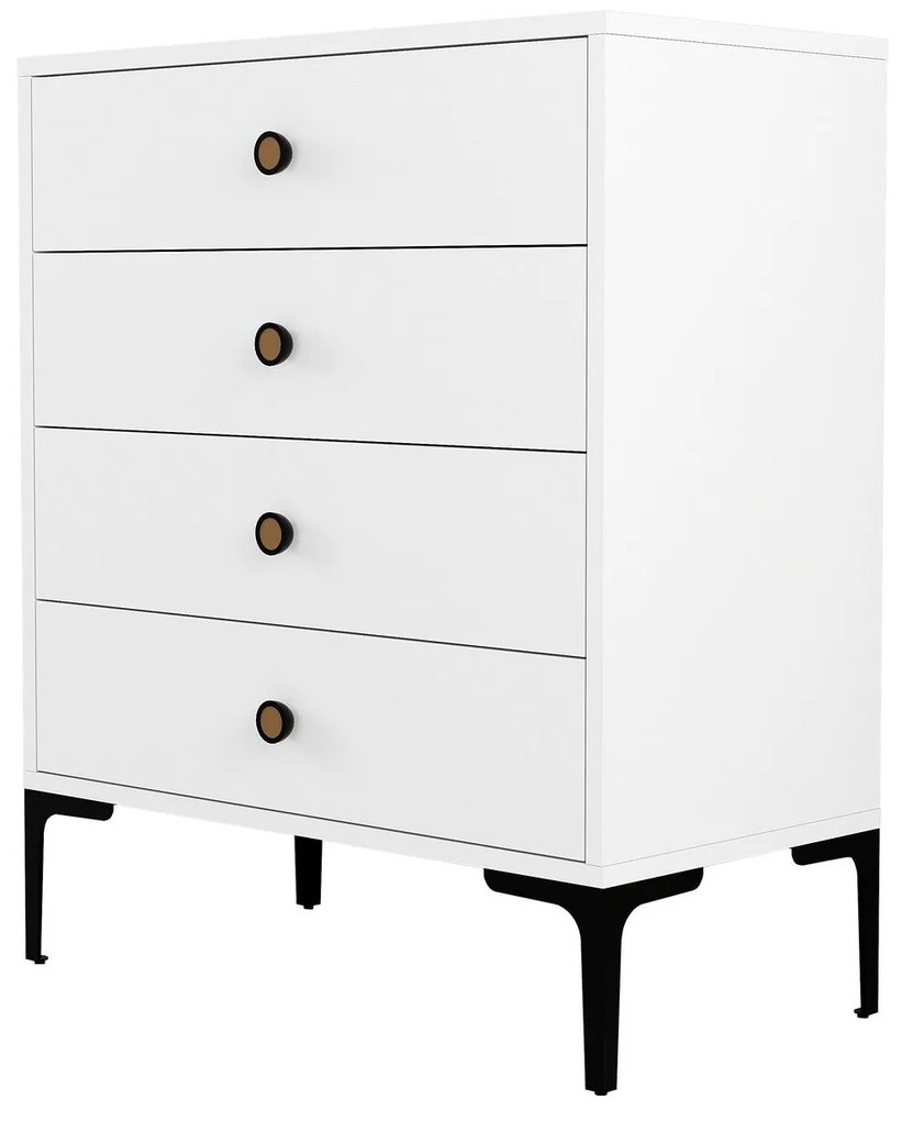 Cómoda Lizbon500 – Branco – 76x90,7x40 cm
