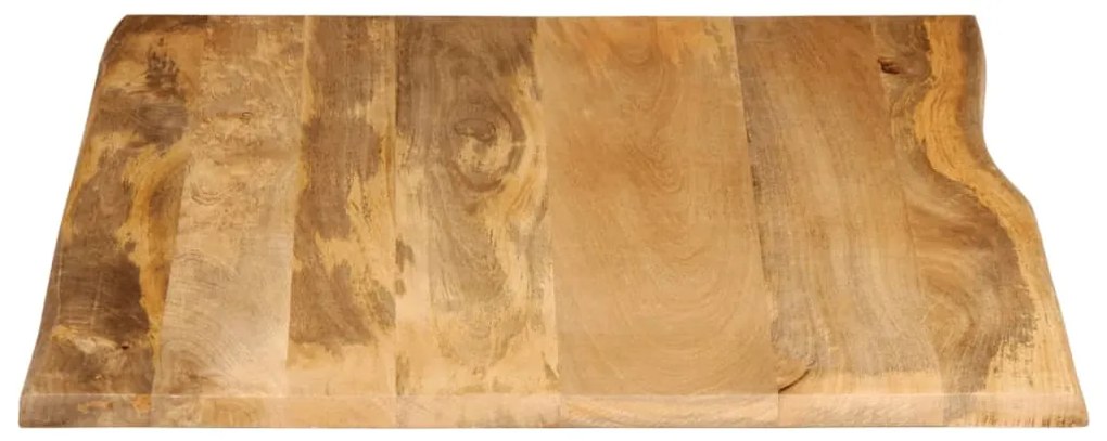 Tampo de mesa c/ borda viva 90x80x2,5 cm mangueira maciça