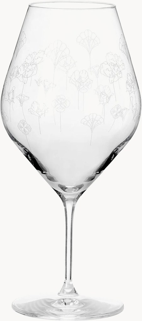 Copos de vinho branco Flower, conjunto de 2