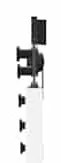 Porta Deslizante com Kit de Hardware Branca 83x202 cm Madeira Sólida d