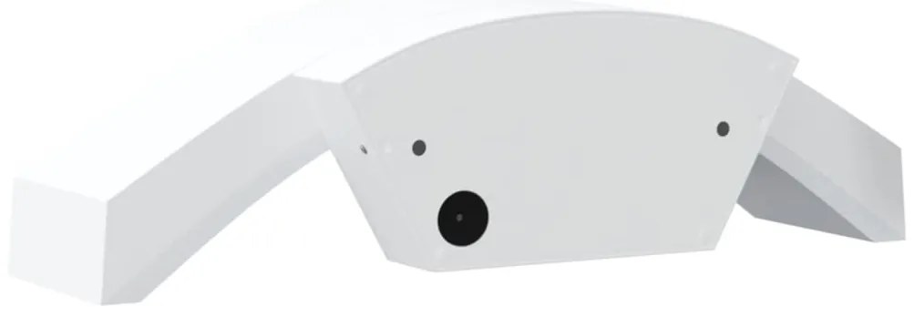 Candeeiros parede LED p/ exterior 2 pcs alumínio fundido branco