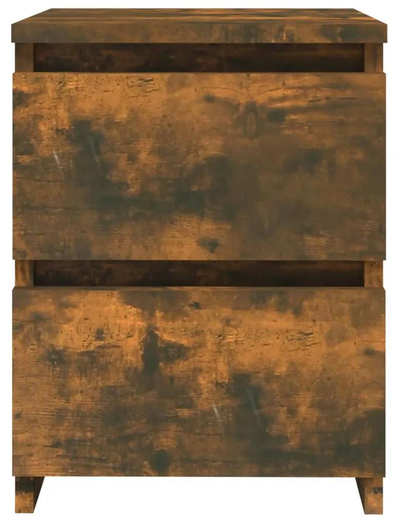 Mesa cabeceira 30x30x40 cm derivados de madeira carvalho fumado