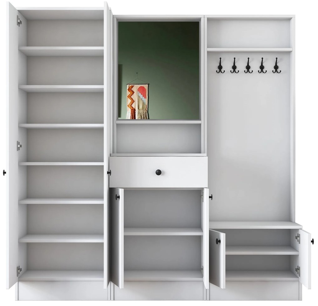 Hall Stand M2 – Branco – 179,4x182,8x37,3 cm