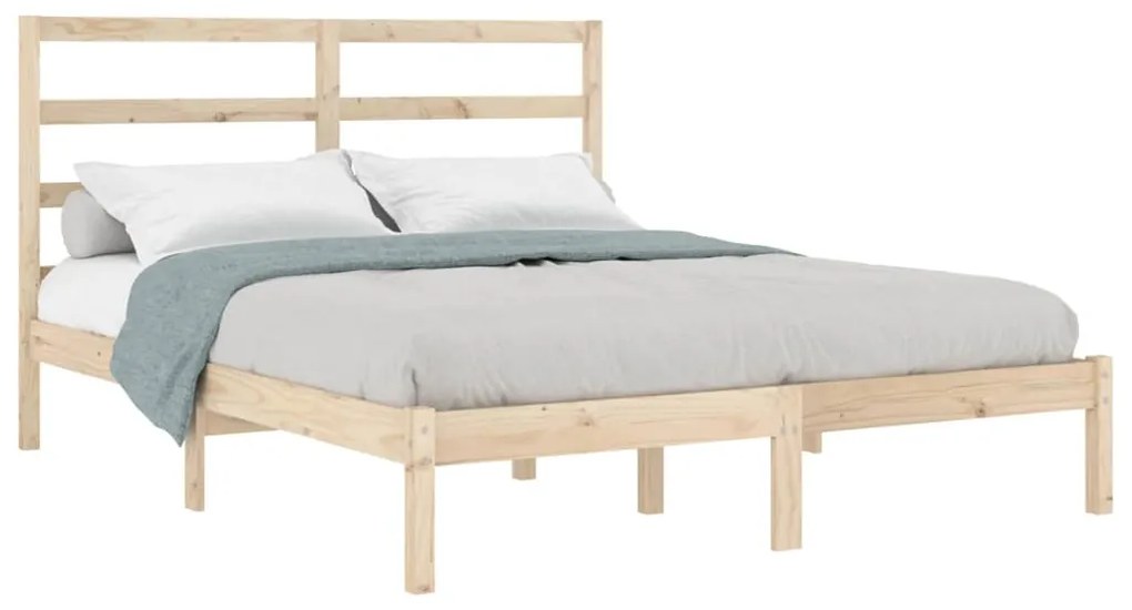 Cama sem colchão 120x200 cm madeira de pinho maciça