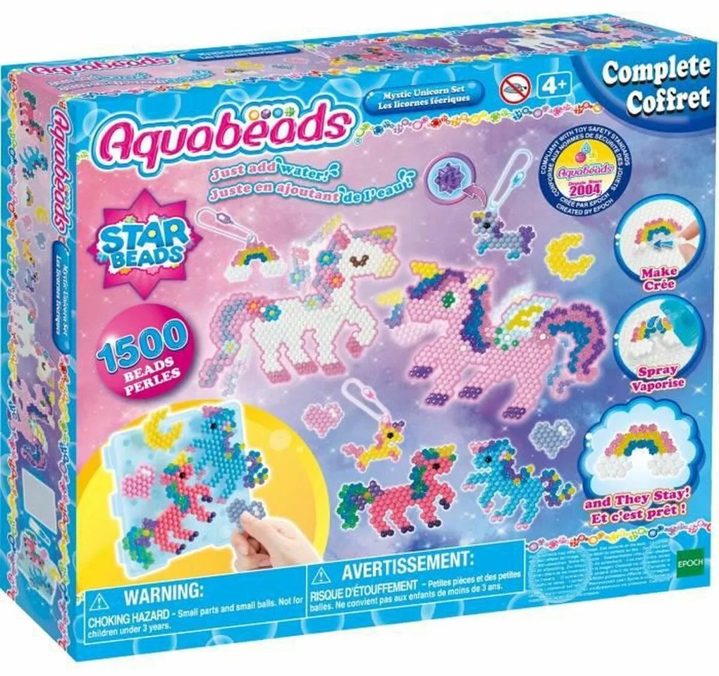 Missangas Aquabeads Fairy Unicorns 1500 Peças