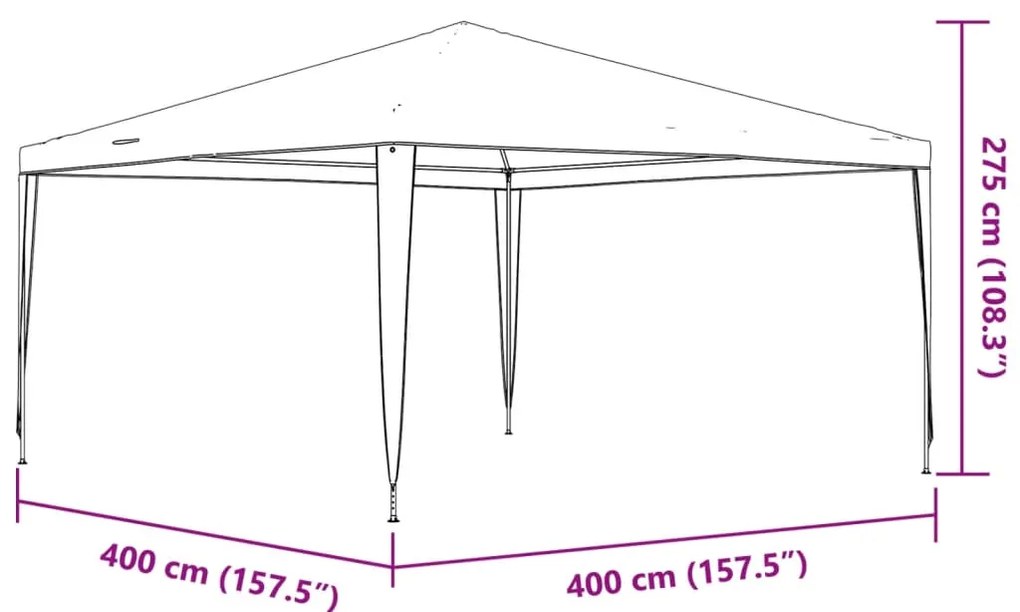 Tenda para festas 4x4 m branco