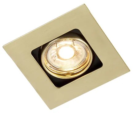LED Foco embutido inteligente quadrado latão incl. WiFi GU10 - Artemis Design