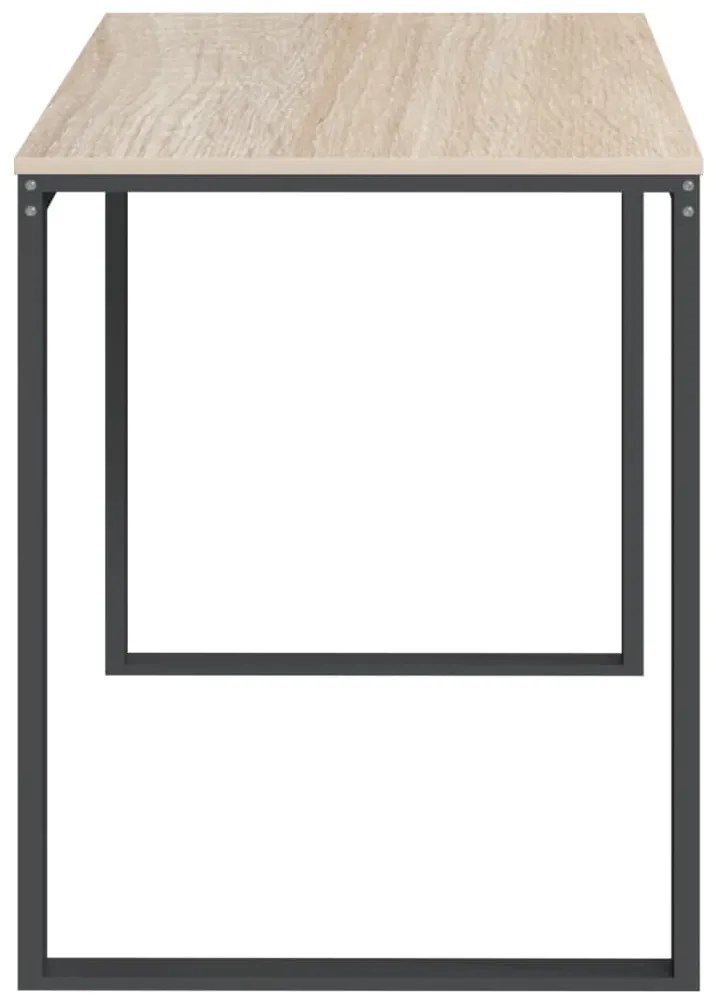 Secretária computador 110x60x73 cm contraplacado preto/carvalho