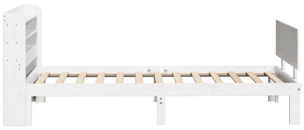 Estrutura cama c/ cabeceira 75x190 cm pinho maciço
