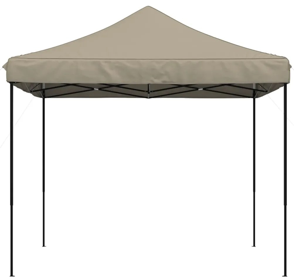 Tenda p/ festas pop-up dobrável 292x292x315cm cinza-acastanhado
