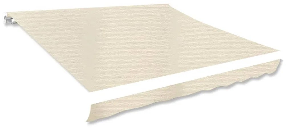 vidaXL Lona para toldo creme 350x250 cm