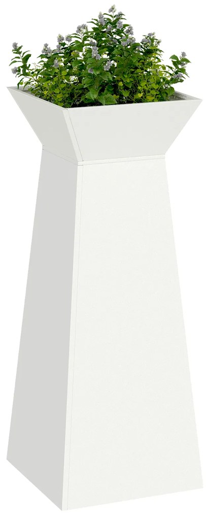 Suporte para Plantas Branco Metal 40 x 40 x 101 cm
