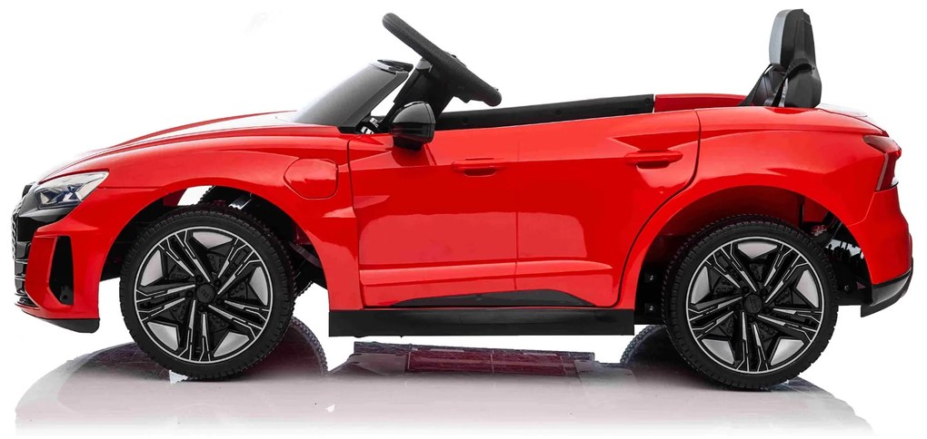Carro elétrico para crianças Audi RS E-tron GT 12V, controlo remoto, USB / AUX, Bluetooth, bateria de lítio, luzes LED licença ORIGINAL Vermelho