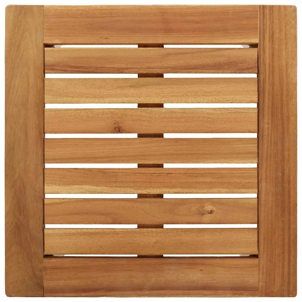 Cama de Sol com Cadeiras de Jardim 3 peças Madeira Sólida Acácia