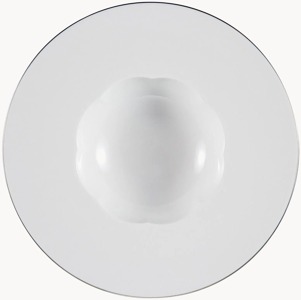 Prato de sopa em porcelana Sonetto