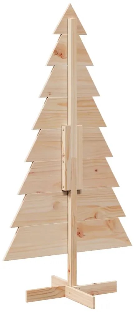 Árvore de Natal decorativa 150 cm madeira de pinho maciça