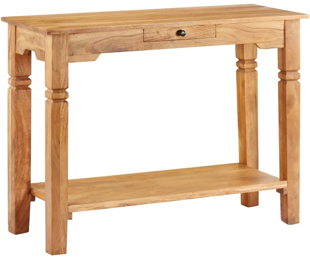 Mesa consola 100x40x76 cm madeira de acácia maciça