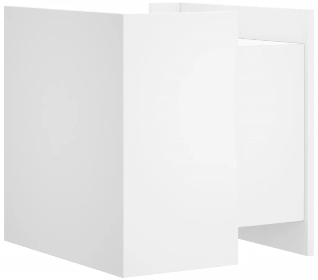 Mesa cabeceira 45x50x50 cm derivados de madeira branco