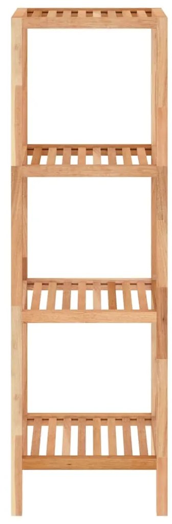 Unidade de prateleiras WC 36x36x112 cm nogueira maciça
