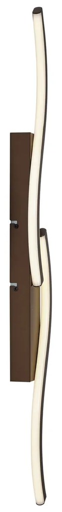 LED Candeeiro de parede de design bronze escuro regulável em 3 níveis 2-Light - Bummy Design