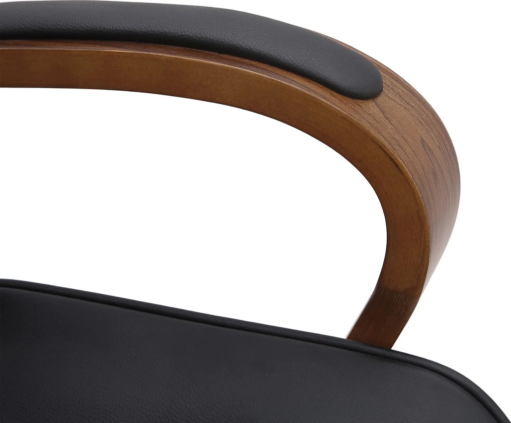 Cadeira de escritório Yankton Nogueira e Preto