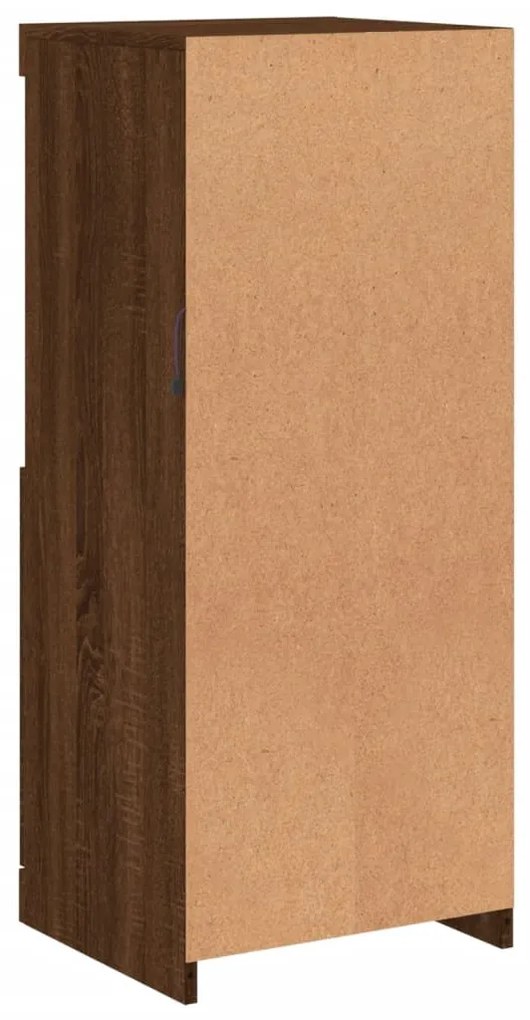 Aparador com luzes LED 41x37x100 cm carvalho castanho